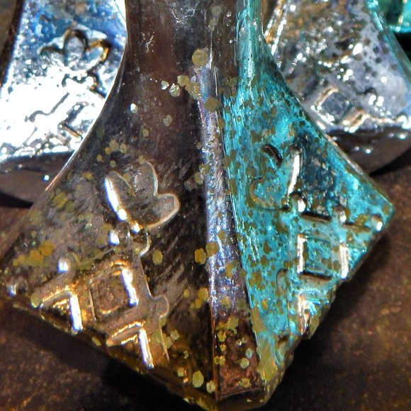 Mercury Painted Decorative Bottles/Stoppers CHOICE - Picture 5 of 14